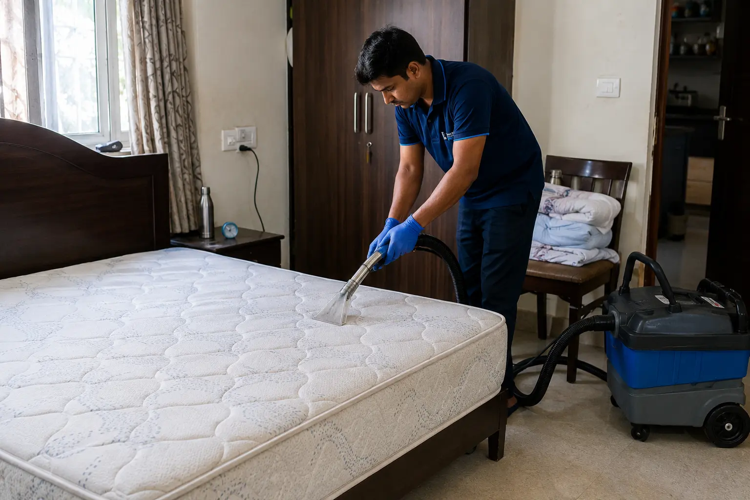 Mattress stain removal and deep cleaning