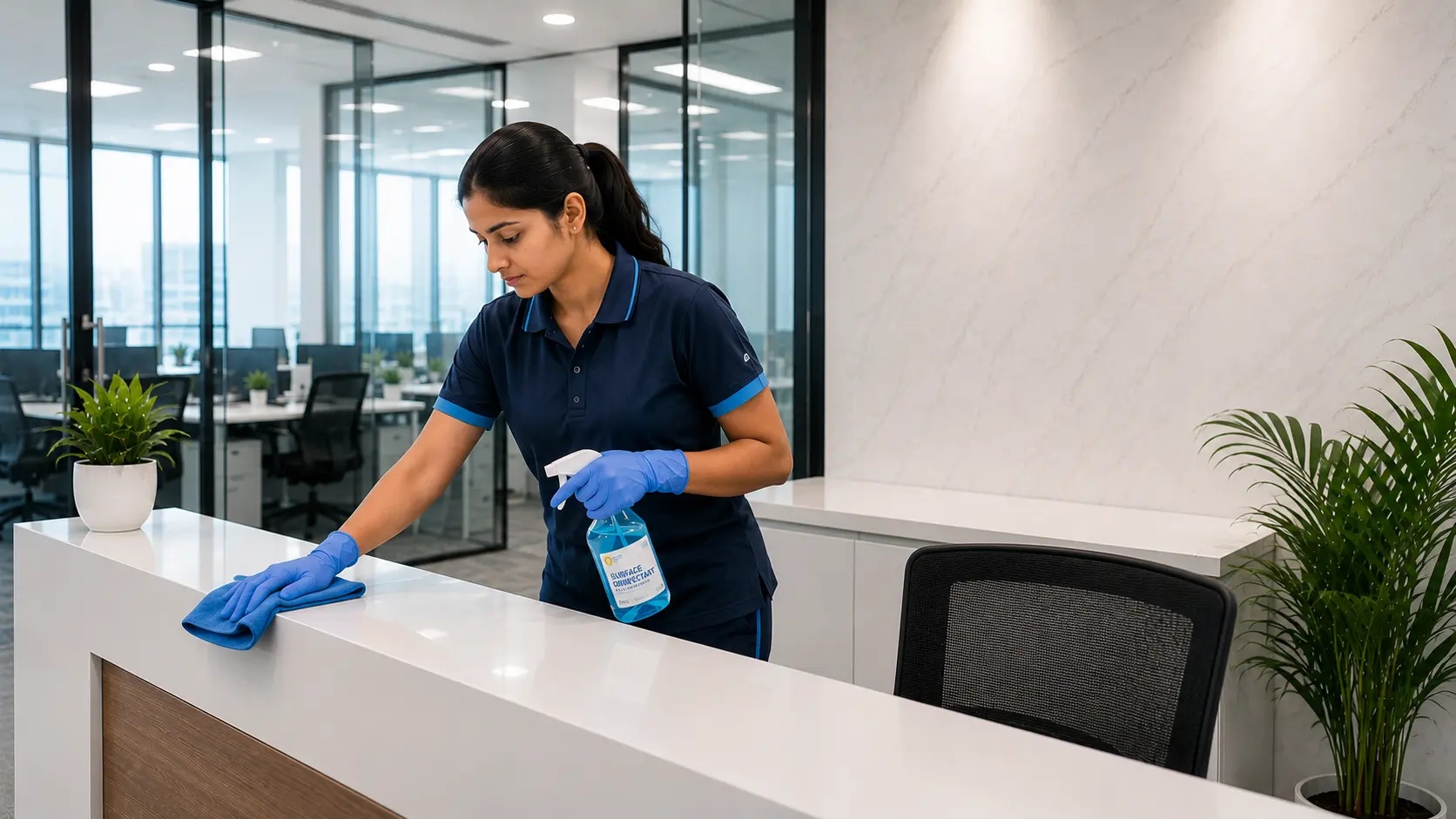What is included in office cleaning services in Delhi NCR