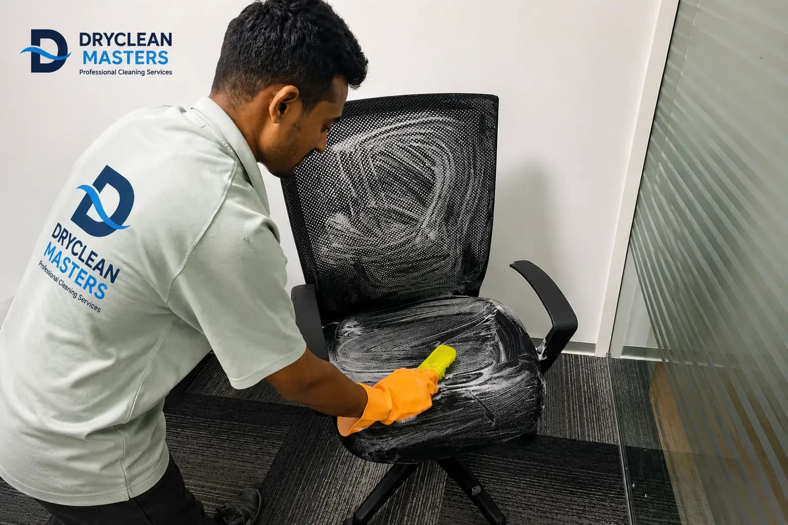 The armrests look darker than the rest of the chair